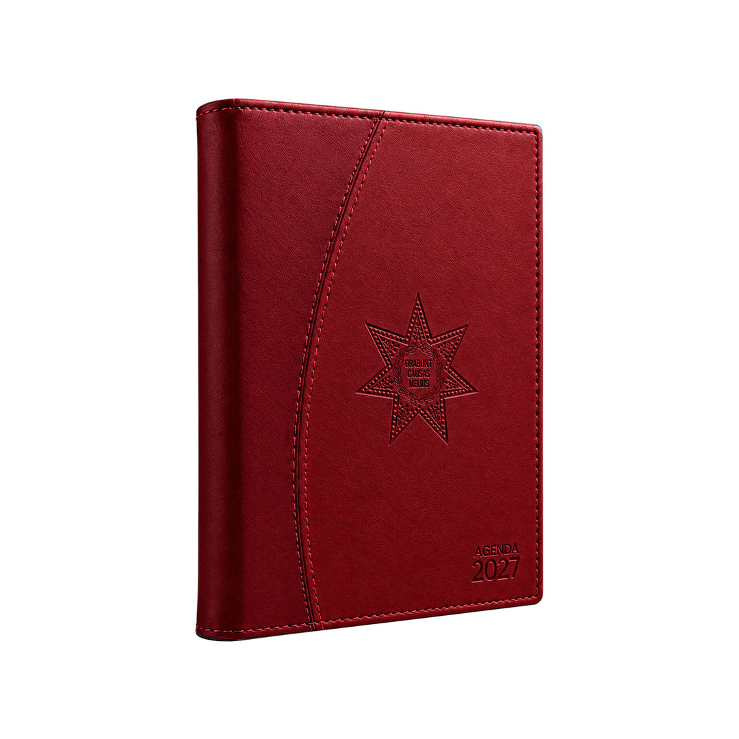Agenda Jurídica 2027, Martell , Cuero, Rojo Vino,  Burdeos Clásico Premium