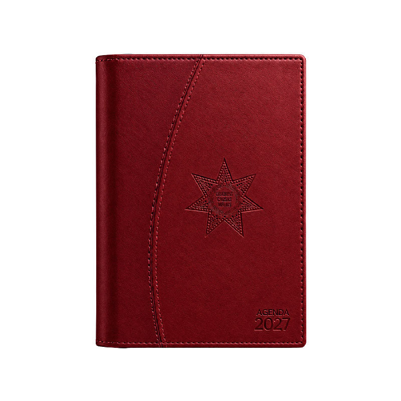 Agenda Jurídica 2027, Martell , Cuero, Rojo Vino,  Burdeos Clásico Premium