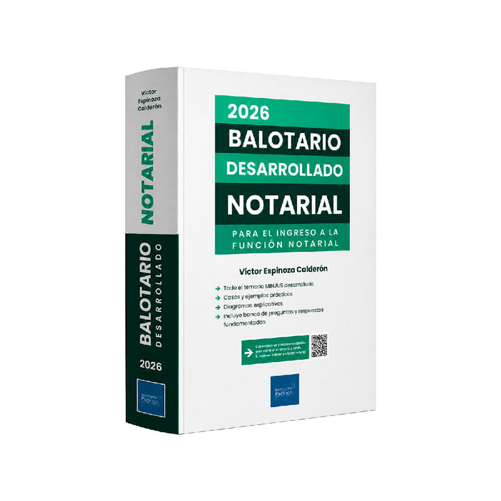 Balotario Desarrollado Notarial 2026 | Temario Oficial MINJUS + Preguntas Resueltas