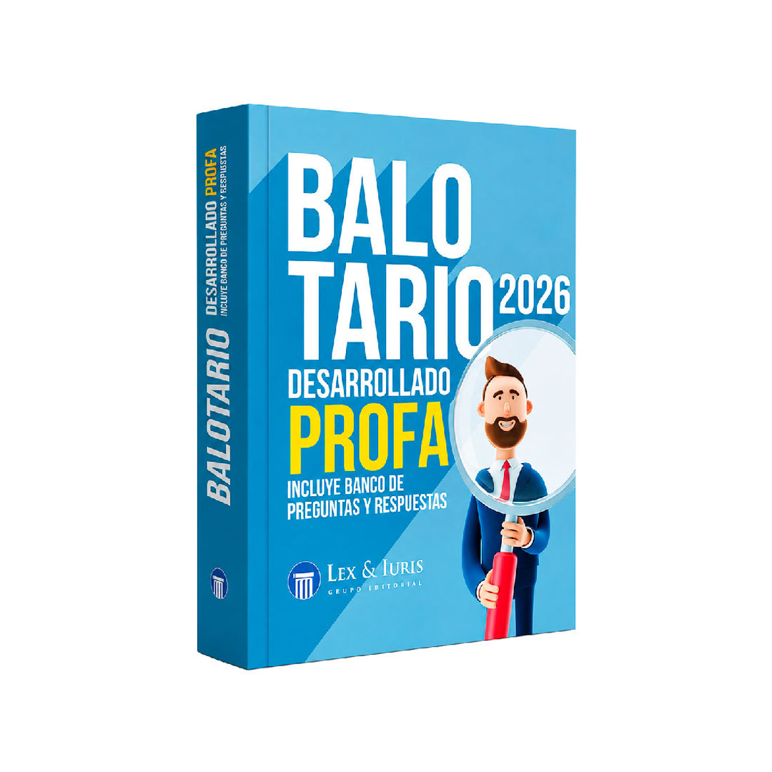 Balotario Desarrollado PROFA 2026, Lex e Iuris