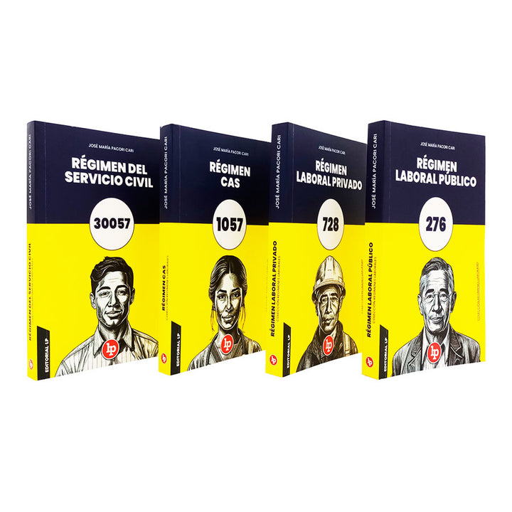 Colección de Libros: Regímenes laborales (728, 276, CAS, Ley 30057)