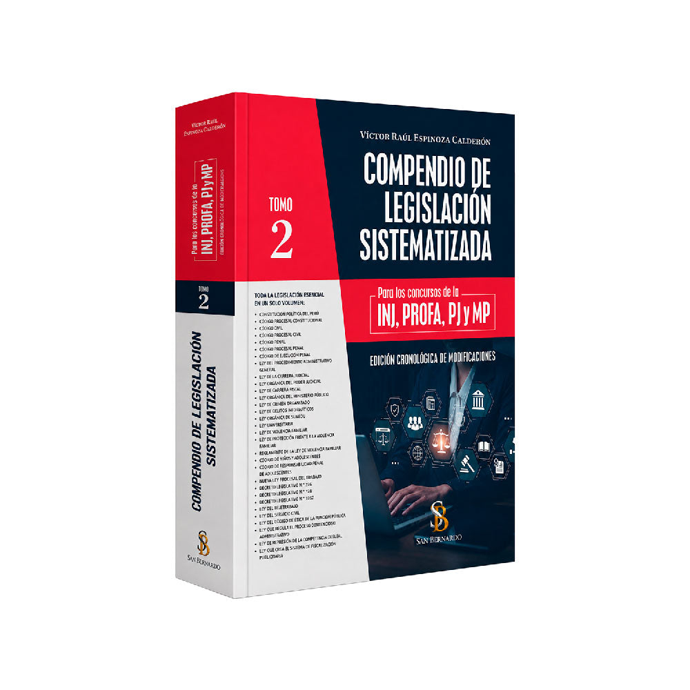 Compendio de Legislación Sistematizada para los Concursos de la JNJ, PROFA, PJ y MP (2 Tomos)