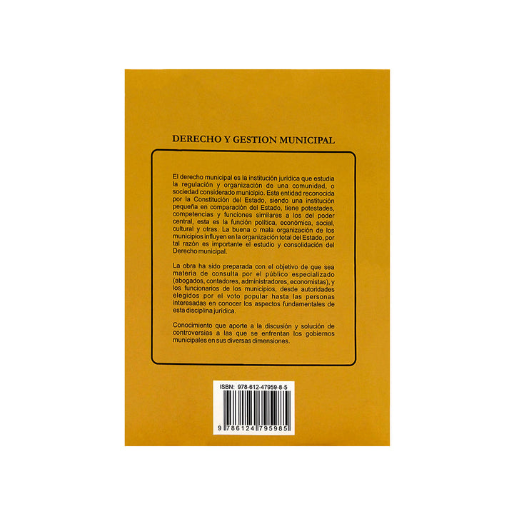 Derecho y Gestión Municipal