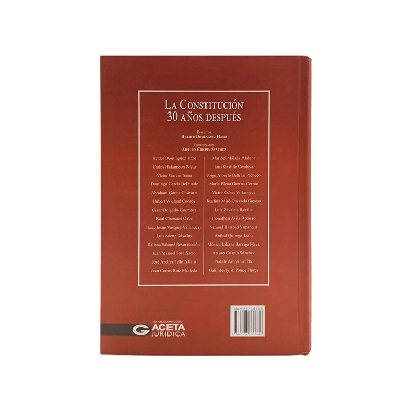 La Constitución 30 Años Después