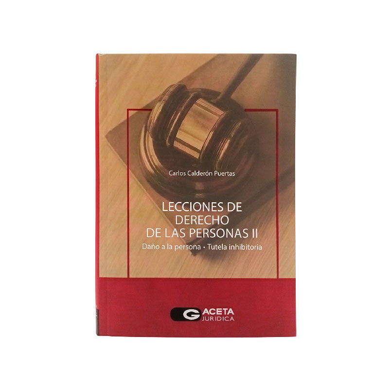 Lecciones de Derecho de las Personas ll-Carlos Calderon Puertas