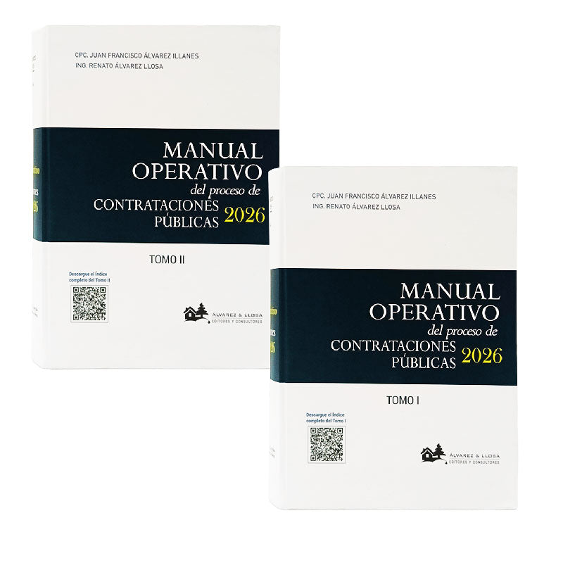 Manual Operativo del Proceso de Contrataciones Públicas 2026 (Tomo I y Tomo II)