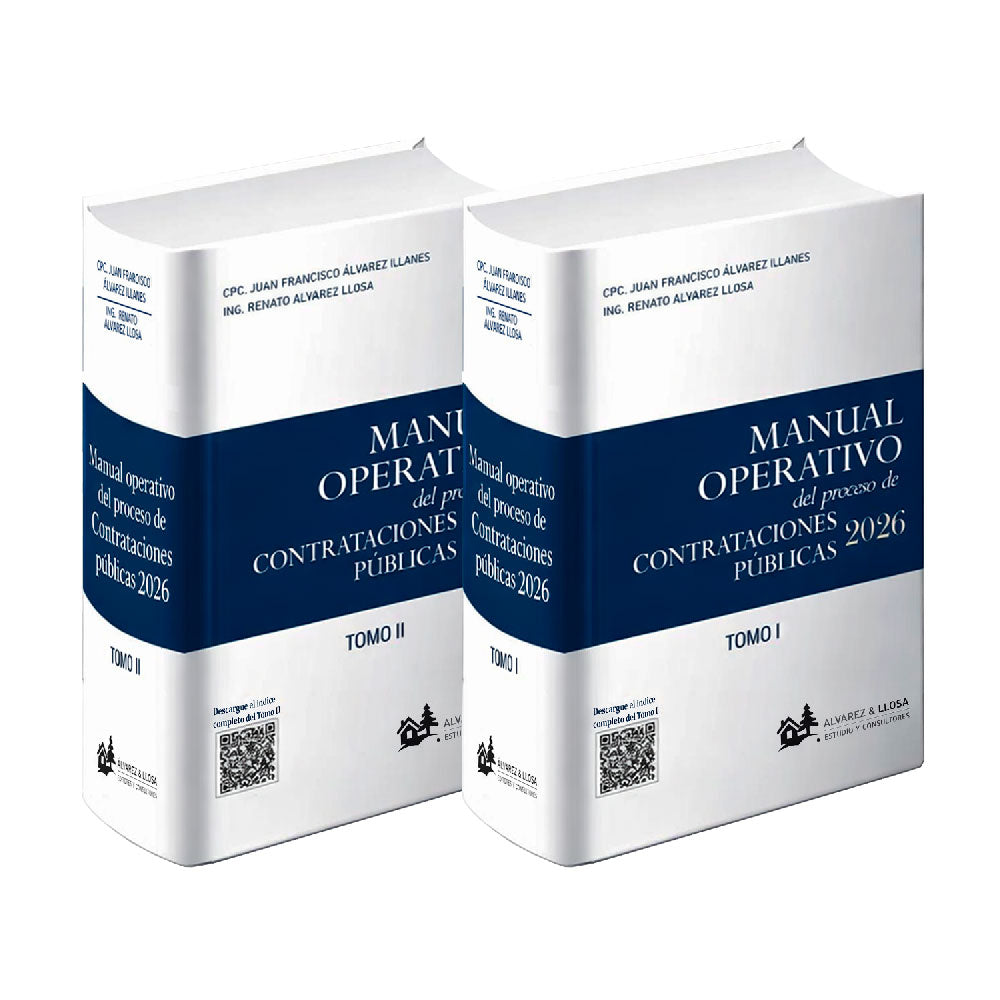 Manual Operativo del Proceso de Contrataciones Públicas 2026 (Tomo I y Tomo II)