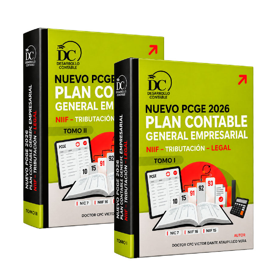 Nuevo PCGE 2026 Plan Contable General Empresarial, Víctor Dante Ataupillco Vera, Desarrollo Contable
