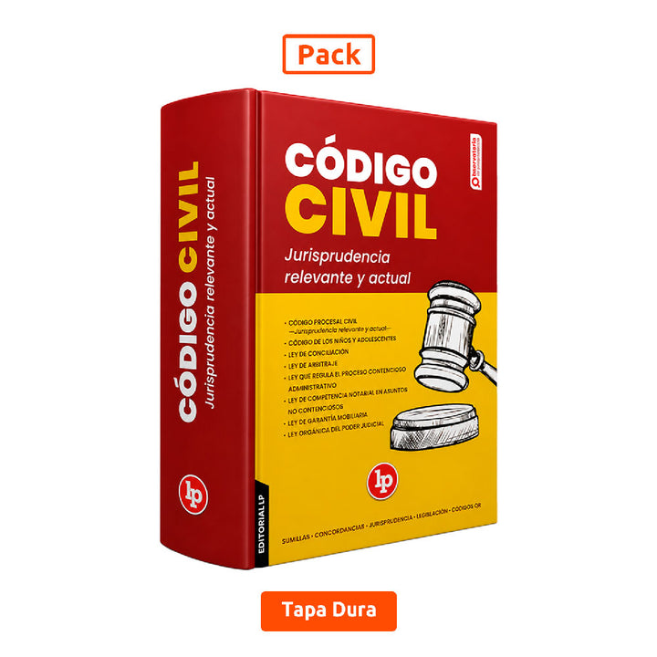 Pack Trío LP 2026: Código Civil + Código Penal + Constitución Política del Perú