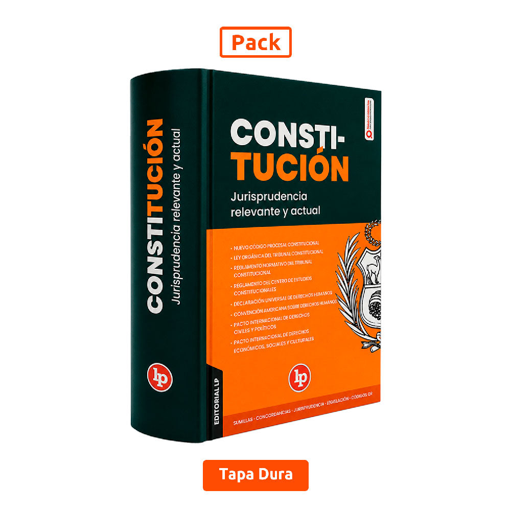 Pack Trío LP 2026: Código Civil + Código Penal + Constitución Política del Perú