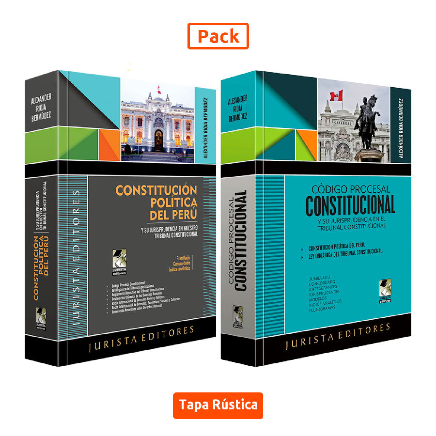Pack Constitución Política del Perú y Código Procesal Constitucional, Juristas Editores