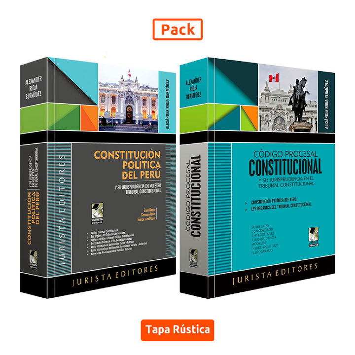 Pack Constitución Política del Perú y Código Procesal Constitucional, Juristas Editores