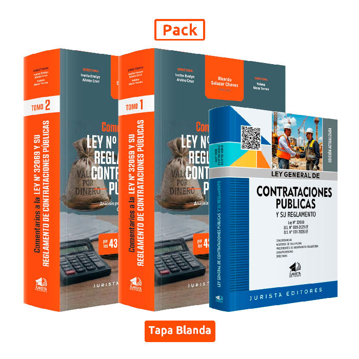 Pack de la Ley N.° 32069 – Comentarios y su Reglamento de Contrataciones Públicas