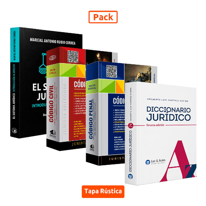Pack Derecho Peruano: Códigos Civil, Códigos Penal, Diccionario y Sistema Jurídico