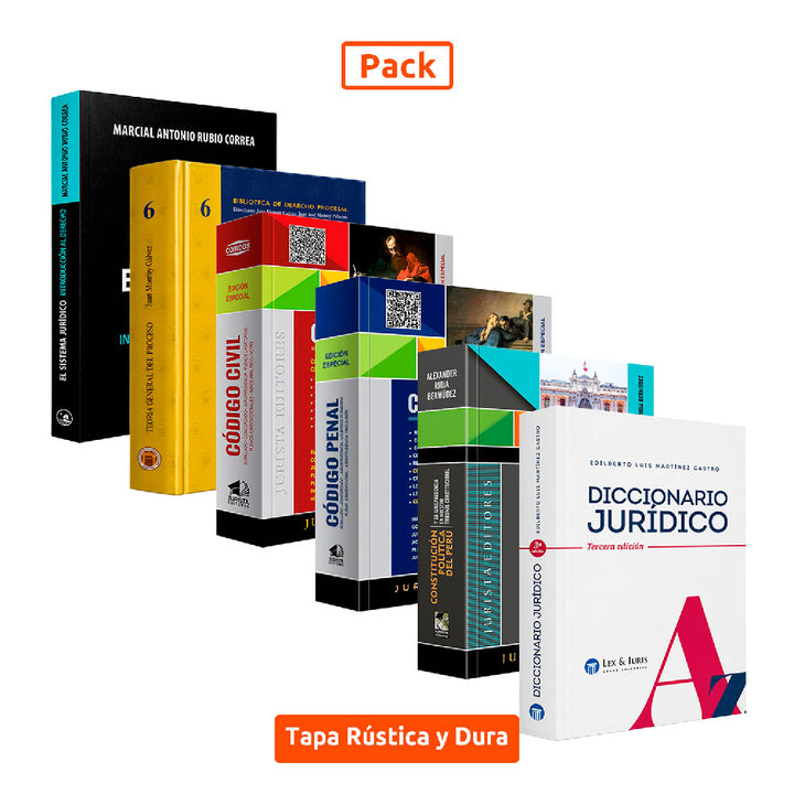 Pack Universitario, Primer Ciclo Derecho, libros derecho Perú, introducción al derecho Rubio Correa, Teoría General del Proceso Monroy Gálvez, Código Civil Penal, Constitución Política Perú, Diccionario Jurídico, materiales estudio derecho, libros para estudiantes de derecho, pack libros derecho primer año.