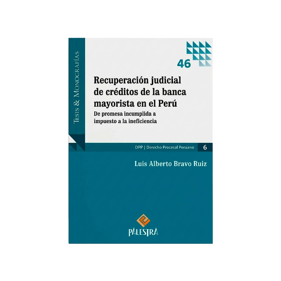 Recuperación judicial de créditos de la banca mayorista en el Perú, Luis Alberto Bravo Ruiz, Palestra