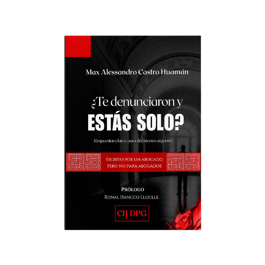 ¿Te denunciaron y estás solo?