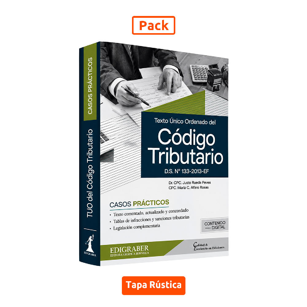 TUO del Código Tributario, Justo Rueda Peves, María C. Alfaro Rosas, Edigraber